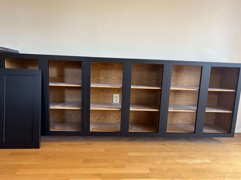 painted office cabinets