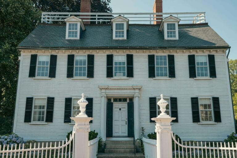 colonial style painted exterior