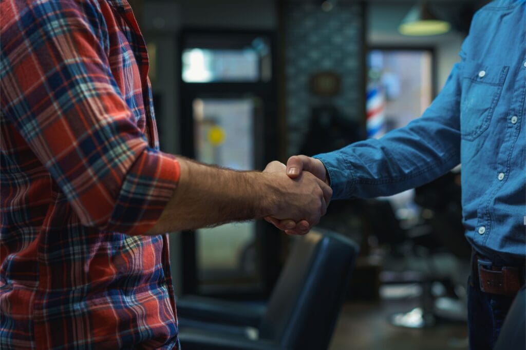 professional handshake